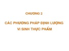 Bài giảng Chương 2: Các phương pháp định lượng vi sinh thực phẩm