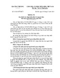 Thông tư số: 01/2016/TT-BCT