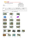 Đề thi học kỳ 1 có đáp án môn: Tiếng Anh 4 - Trường Tiểu học Nguyễn Huệ (Năm học 2015-2016)