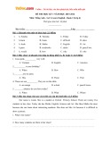 Đề thi học kỳ 1 có đáp án môn: Tiếng Anh 4 (Năm học 2015-2016)