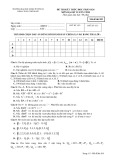 Đề thi kết thúc học phần môn Đại số tuyến tính: Mã đề thi 209
