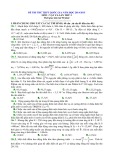 Đề thi thử THPT quốc gia lần thứ 3 có đáp án môn: Vật lý (Năm học 2014-2015)