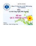 Bài tiểu luận: Quá trình lắng