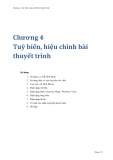 Bài giảng Chương 4: Tùy biến, hiệu chỉnh bài thuyết trình