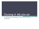 Bài giảng Lý thuyết thông tin: Chương 4.1 - ThS. Huỳnh Văn Kha