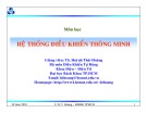 Bài giảng Hệ thống điều khiển thông minh: Chương 5 - TS. Huỳnh Thái Hoàng