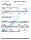 Đề thi thử THPT Quốc gia năm 2015 môn Vật lý - Sở Giáo dục và Đào tạo Hồ Chí Minh
