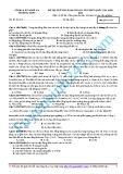 Đề thi thử chuẩn bị cho kỳ thi THPT Quốc gia năm 2015 môn Vật lý - Sở Giáo dục và Đào tạo Nghệ An (Mã đề thi 678)