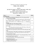 Đáp án đề thi tốt nghiệp cao đẳng nghề khóa 3 (2009-2012) - Nghề: Lắp đặt thiết bị cơ khí - Môn thi: Lý thuyết chuyên môn nghề - Mã đề thi: ĐA-LĐTBCK-LT25