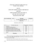 Đáp án đề thi tốt nghiệp cao đẳng nghề khóa 3 (2009-2012) - Nghề: Nguội sửa chữa máy công cụ - Môn thi: Thực hành nghề - Mã đề thi: ĐA SCMCC-TH05
