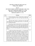 Đáp án đề thi tốt nghiệp cao đẳng nghề khóa 3 (2009-2012) - Nghề: Quản trị doanh nghiệp vừa và nhỏ - Môn thi: Lý thuyết chuyên môn nghề - Mã đề thi: ĐA QTDNVVN-LT18
