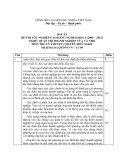 Đáp án đề thi tốt nghiệp cao đẳng nghề khóa 3 (2009-2012) - Nghề: Quản trị doanh nghiệp vừa và nhỏ - Môn thi: Lý thuyết chuyên môn nghề - Mã đề thi: ĐA QTDNVVN-LT09