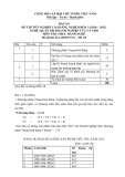 Đáp án đề thi tốt nghiệp cao đẳng nghề khóa 3 (2010-2012) - Nghề: Quản trị doanh nghiệp vừa và nhỏ - Môn thi: Thực hành nghề - Mã đề thi: DA QTDNVVN-TH03