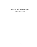 Bài giảng Phân tích định lượng - Nguyễn Thị Hường