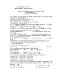 Đề tham khảo ôn thi tốt nghiệp THPT môn Sinh học lớp 12