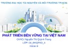 Bài thuyết trình: Phát triển bền vững tại Việt Nam
