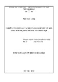 Tóm tắt Luận án Tiến sĩ Hóa học: Nghiên cứu chế tạo vật liệu nanocompozit có khả năng hấp thụ sóng điện từ và chống đạn
