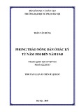 Tóm tắt Luận án Tiến sĩ Lịch sử: Phong trào nông dân ở Bắc Kỳ từ năm 1930 đến năm 1945
