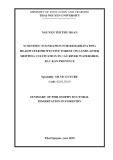 Dissertation summary: Scientific foundation for rehabilitating headwater protective forest on lands after shifting cultivation in Cau river watershed, Bac Kan province