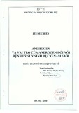 Khóa luận tốt nghiệp Dược sĩ: Androgen và vai trò của Androgen đối với bệnh lý suy sinh dục ở Nam giới