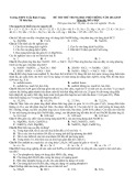 Đề thi thử Trung học phổ thông năm 2015 môn Hóa học - Trường THPT Trần Bình Trọng