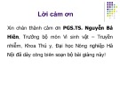 Bài giảng Vi khuẩn học thú y: Họ vi khuẩn đường ruột - PGS.TS. Nguyễn Bá Hiên