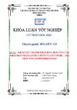 Khóa luận tốt nghiệp Hóa hữu cơ: Khảo sát thành phần hóa học của cây phèn đen phyllanthus reticulatus poir., họ thầu dầu (euphorbiaceae)