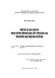 Luận văn Thạc sĩ Giáo dục học: Thiết kế các bài luyện tập thuộc chương trình Hóa học lớp 11 THPT (Nâng cao) theo hướng hoạt động hóa người học