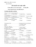 Đề thi kết thúc học phần Anh văn  chuyên ngành Công nghệ thông tin (Trường trung cấp Tây Nguyên)
