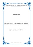 Luận văn Thạc sĩ Toán học: Trường số p-adic và bổ đề Hensel