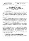 Kế hoạch hoạt động công tác đội và phong trào Thiếu nhi năm học 2015-2016