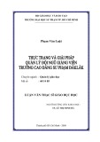 Luận văn Thạc sĩ Giáo dục học: Thực trạng và giải pháp quản lý đội ngũ giảng viên Trường Cao đẳng Sư phạm Đăk Lăk