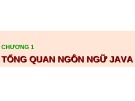 Bài giảng Nhập môn java - Chương 1: Tổng quan ngôn ngữ java