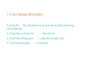 Bài giảng Cường độ phát quang