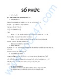 Định nghĩa về số phức