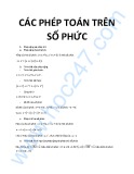 Các phép toán trên số phức