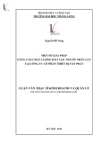 Luận văn Thạc sĩ Kinh doanh và quản lý: Một số giải pháp nâng cao chất lượng đào tạo nguồn nhân lực tại Công ty cổ phần thiết bị Tân Phát