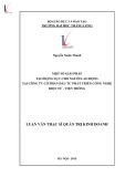Luận văn Thạc sĩ quản trị kinh doanh: Một số giải pháp tạo động lực cho người lao động tại Công ty Cổ phần Đầu tư phát triển Công nghệ Điện tử - Viễn thông