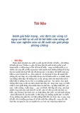 Tài liệu Đánh giá hiện trạng, xác định các vùng có nguy cơ bồi tụ và xói lở bờ biển cửa sông về khu vực nghiên cứu và đề xuất các giải pháp phòng chống