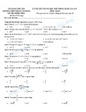 Đề thi thử trắc nghiệm môn Toán THPT Quốc gia năm 2017 - Trường THPT Phạm Văn Đồng