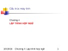 Bài giảng Cấu trúc máy tính: Chương 4 - Đào Quốc Phương