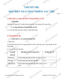 Chuyên đề: Đột biến số lượng nhiễm sắc thể