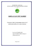 Khóa luận tốt nghiệp Hệ thống thông tin địa lý: Ứng dụng ảnh vệ tinh Modis giám sát lũ đồng bằng Sông Cửu Long năm 2012