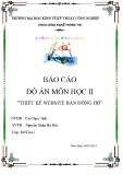 Báo cáo đồ án môn học II: Thiết kế website bán đồng hồ