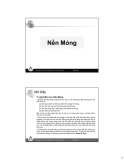 Bài giảng Nền móng: Chương 1 - Nguyễn Hữu Thái