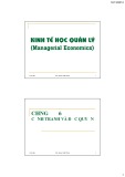 Bài giảng Kinh tế học quản lý (Managerial Economics): Chương 6 - Phan Thế Công