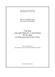 Báo cáo khoa học đề tài cấp trường: Ứng dụng công nghệ thông tin và truyền thông để xây dựng mô hình giảng dạy bộ môn Vật lý