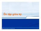 Bài giảng Phương pháp lập trình hướng đối tượng: Ôn tập giữa kỳ - Trần Phước Tuấn