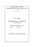 Tóm tắt Luận án Tiến sĩ Triết học: Triết học Phật giáo qua Tứ Diệu đế và ý nghĩa của nó
