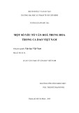 Luận văn Thạc sĩ Văn học Việt Nam: Một số yếu tố văn hóa Trung Hoa trong ca dao Việt Nam